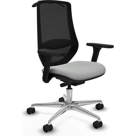 piqueras-y-crespo Mardos chaise bureau gris clair ergonomique