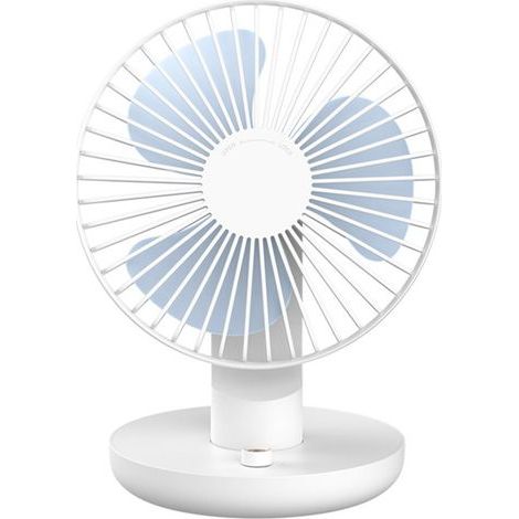 Ventilateur de bureau rotatif silencieux, vitesses réglables, alimenté par USB (portable) (1/5)