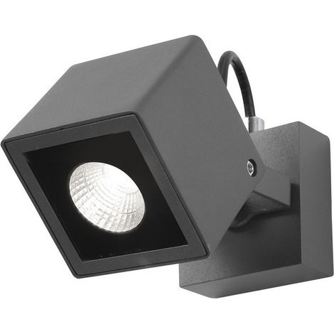 Merano Chatham Lampe d'affichage extérieure aluminium gris foncé, verre Osram LED 6W 420Lm 3000K IP54