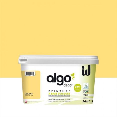 Peinture écologique Algo - Jaune Levant - 2L / Satin (1/5)