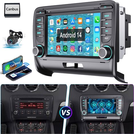 Autoradio Android 14 2+32G Carplay GPS NAVI BT WIFI RDS pour Audi TT 8J 2006-2014 CAM (1/5)
