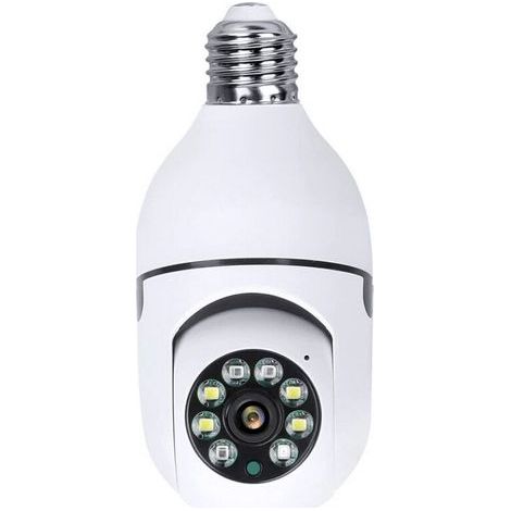 360°-Panorama-WLAN-Kamera, 1080p-Überwachungskamera mit 2,4-GHz- und 5-GHz-Dual-WLAN, 360°-Panoramaansicht, kabellose Heimüberwachungskamera, Nachtsicht, Zwei-Wege-Audio (1/5)