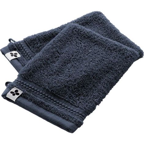 Gant de toilette - L'EFFET PAPILLON - Garance - Lot de 2 - 100% coton bio - 600 g/m² - 15x21 cm (1/5)