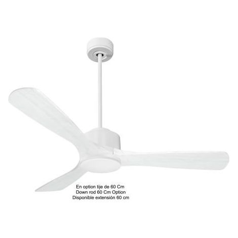Modulo de KlassFan - Super destratificateur et ventilateur DC 132 cm Blanc bois blanc Lumière dimmable 25 à 40 m² (1/5)