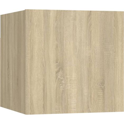 Maison Exclusive - Nachttisch Sonoma-Eiche 30,5x30x30 cm Holzwerk