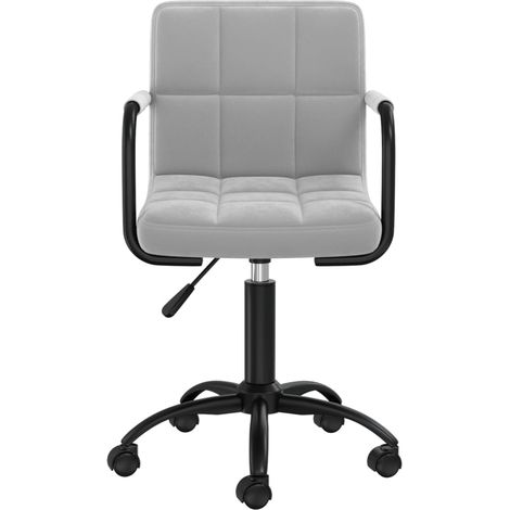 Maison Exclusive - Sedia da Pranzo Girevole Grigio Chiaro in Velluto