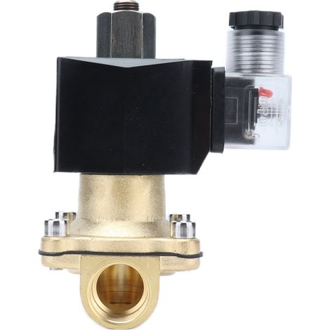 Vanne Solénoïde Normalement Ouverte 2/2 en Laiton, Type Membrane, pour Systèmes d'Automatisation 12V DC 2W (1/5)