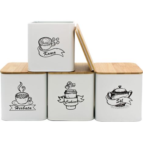 Juego de 4 recipientes de cocina para productos a granel 4264 (1/5)