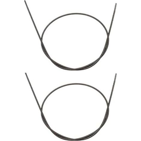 Lot de 2 tiges d'entraînement flexibles pour débroussailleuse Stihl FS55 FS85 FS75 FS80 1.44 m Pièce rechange 4130 711 3210 - (1/3)