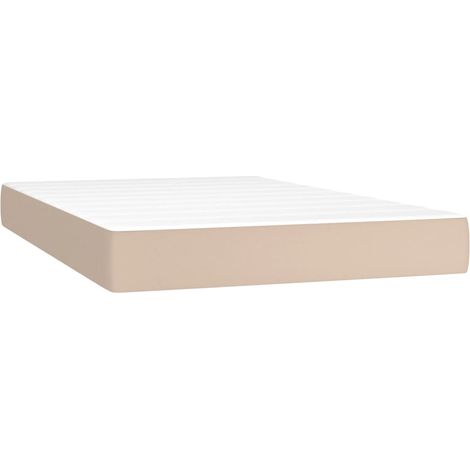 Maison Exclusive - Materasso a Molle Insacchettate Rigidità Media Cappuccino 120x200x20 cm in Similpelle