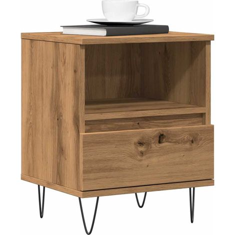 Nachttisch Artisan-Eiche 40x35x50 cm Holzwerkstoff vidaXL (1/5)