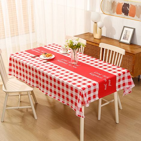 Tablecloth - Table Runner - Jetable - En Plastique Alimentaire - 137 x 180 cm - 1 Pièce (1/3)