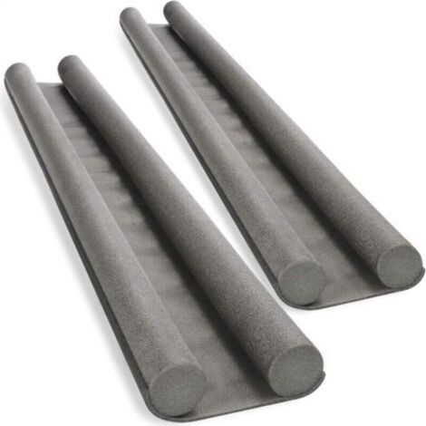 2X Coupe-Vent pour la Porte - Joint Bas de Porte - Coupe-Vent à Double Joint - Protection Contre Les Courants d'air et Le Bruit - 93 cm (1/4)