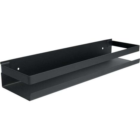 Spice rack - Hanging kitchen rack - Spice holder - Spice jar rack - Spice rack - (Black, 40 cm) (1/4)