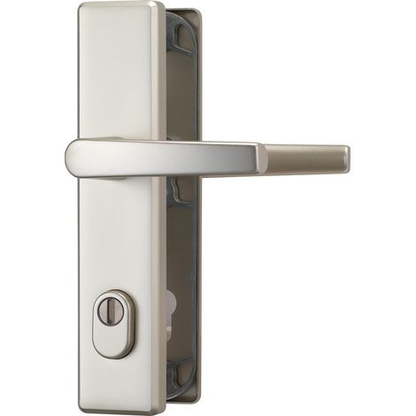Garniture de protection de porte HLS 214DD F1, avec poignée des deux côtés, aluminium 21035