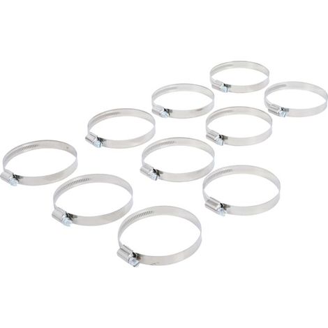 BGS Colliers inoxydable 60 x 80 mm 10 pièces (1/3)