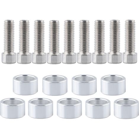 Lot de 9 boulons de collecteur d'échappement M8 x 1,25 pour véhicules (1/5)