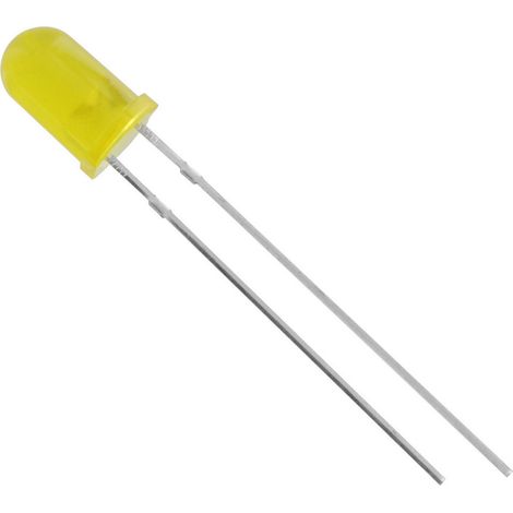 HuiYuan 5034Y1D-ESA-C LED bedrahtet  Gelb Rund 5 mm 1300 mcd 50 ° 20 mA 2.1 V