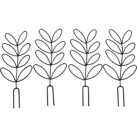 4Pcs Indoor Plant Trellis, Plant Trellis Multipurpose Innovative Small Garden Metal Trellis for Climbing Plants Flowers Vegetable Fruits Vines Support (1/5)