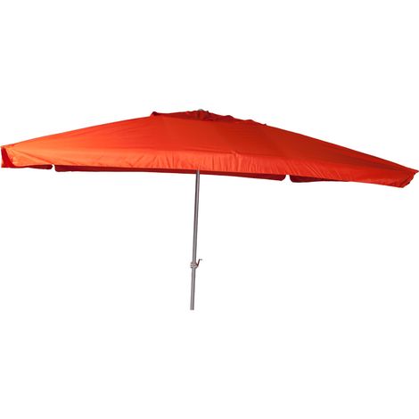 Marktschirm 300x400cm terracotta Aluminium/Textil