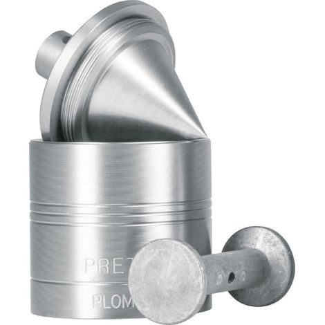 Plomada metálica con centro - 340 g - 4