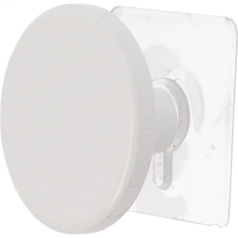 Kleiderhaken aus bambus d6,5cm, bemalt auf sticker - weiss - Tendance