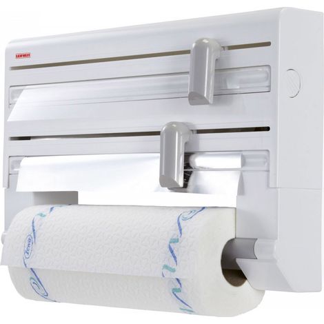 Portarotolo a Parete Pellicola Alluminio Carta Assorbente Cucina Leifheit Parat