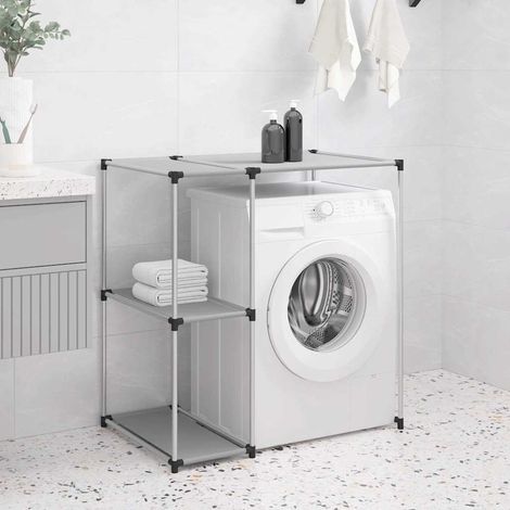 vidaXL Estantería sobre lavadora hierro gris 87x55x90,5 cm (1/5)