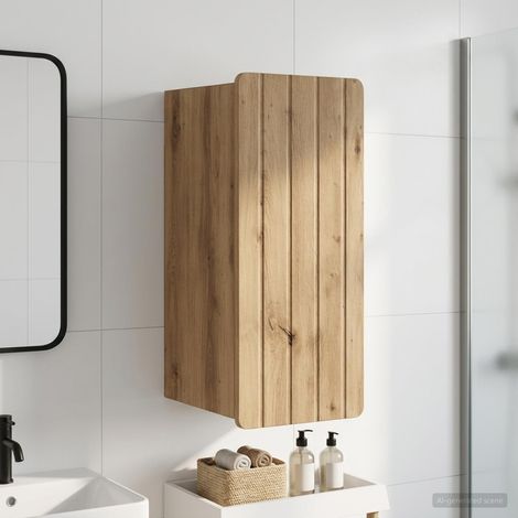vidaXL Armario de pared para baño ZWOLLE Roble artisan 30 x 31 x 63 cm (1/5)