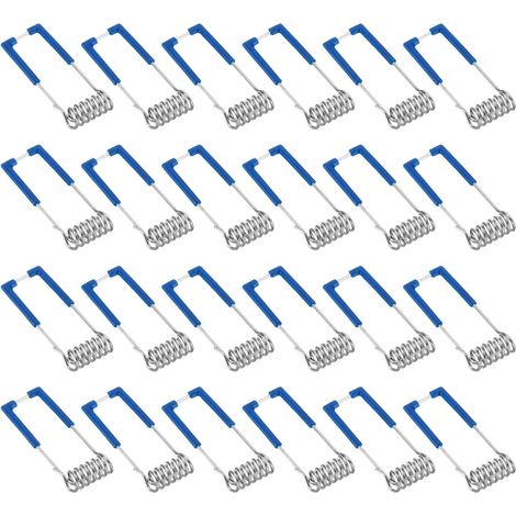 46 x 18 mm Ceiling Light Spring Clamps, 24 Pack Emitting Diode Recessed Lighting Accessories Securing Clips for Ceiling Lamp, Blue (1/5)