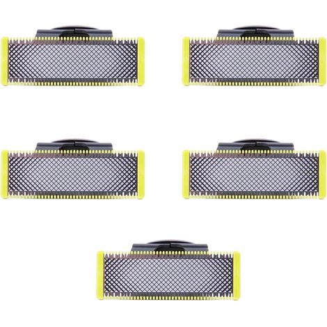Philips OneBlade Ersatzklingen für Gesicht und Körper, 5er-Pack, langlebiger Edelstahl, QP2520