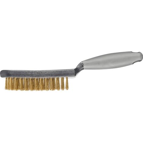 PFERD TOOLS Handbürste mit Kunststoffkörper und ergonomischem Griff HBUP 4reihig Messing-Draht-Ø0,30 10 Stk (1/5)