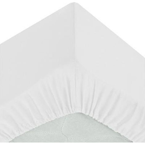 Drap Housse "Intérieur" 90x190cm Blanc (1/4)
