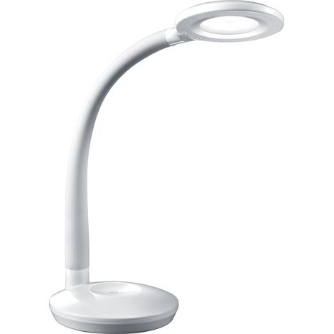 Reality Leuchten LED Tischleuchte Cobra weiß Tischleuchte