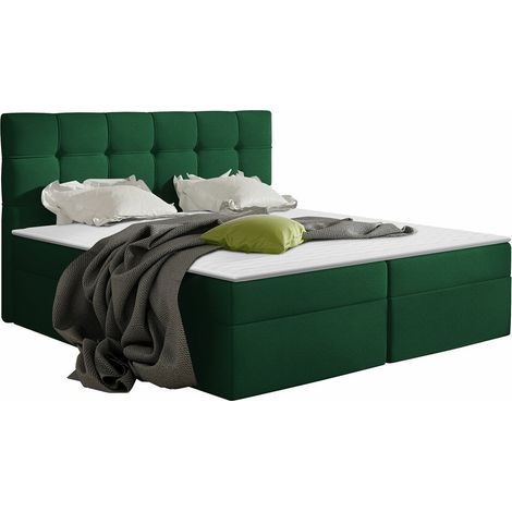 Lit boxspring Comfivo Gaudens, Kronos 19, Continental, Double, 180x200, Tissu, Disponible, 186x206x113cm (1/5)