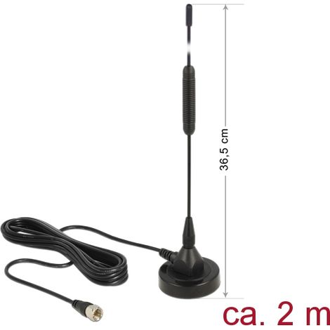 Delock antena dab+ f macho 0 dbi omni starr negro