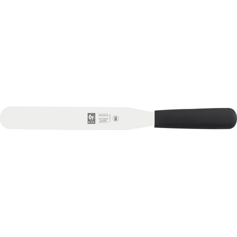 Icel spatola flessibile professionale acciaio inox nero 36 cm