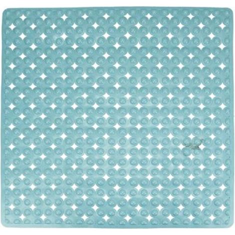Cleafe - Tappeto Tappetino Antiscivolo Per Vasca Da Bagno Doccia 52 X 52 Cm Azzurro 79760 - (1/2)