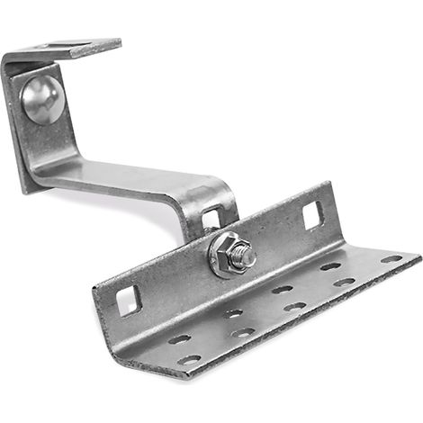 Staffa doppia regolazione con piastra di fissaggio 165x60x5 Altezza parte inf. braccetto: 80-108 mm Altezza totale: ca. 150-192 mm (1/5)