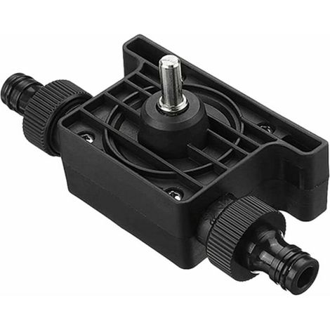 Bomba portátil para taladro eléctrico - Bomba de alto caudal - La bomba se suministra de serie con dos conectores para portabrocas. (1/5)