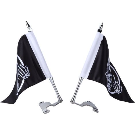 Kit de fixation pour mât de drapeau de hayon avec drapeau tête de mort LR de remplacement pour Gold Wing Tour DCT 2018-2020 (1/5)