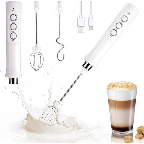3-in-1-Kaffee-Milchaufschäumer mit Batteriebetrieb