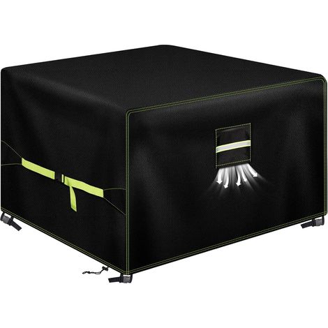 1 Housse Table De Jardin, 600D, Imperméable, 135x135x75cm, Pour Extérieur