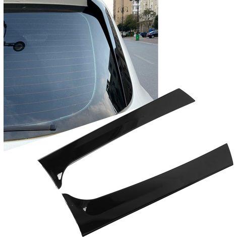 Une paire de spoilers de lunette arrière en ABS noir brillant pour VW Tiguan MK2 2017+ (ZST-157)