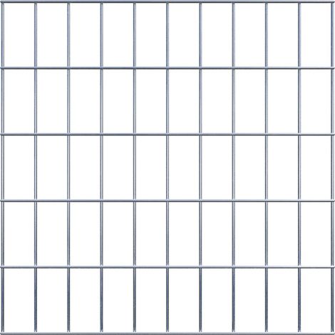 Grille de Gabion à l’unité - Dimensions: 50 cm x 50 cm - mailles de 5 x 10 cm - Made in Germany