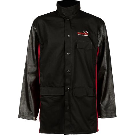 VESTE COTON MANCHE CUIR FLEUR SHADOW 3XL - W2987-3XL-CE - WELDLINE (1/2)