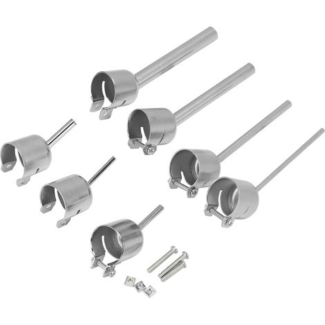 Ensemble de 7 Buses Universelles en Acier pour Pistolet à Air Chaud 10x10mm / 8x8mm / 5x5mm / 4x4mm / 3x3mm (1/5)