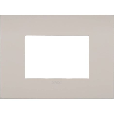 Vimar 19953.31 Placca Arké fit 3 moduli, metallo, sabbia di lipari (1/4)
