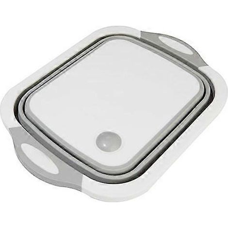 planche à découper pliable, planche à découper, bassine grise pour laver les légumes (1/5)