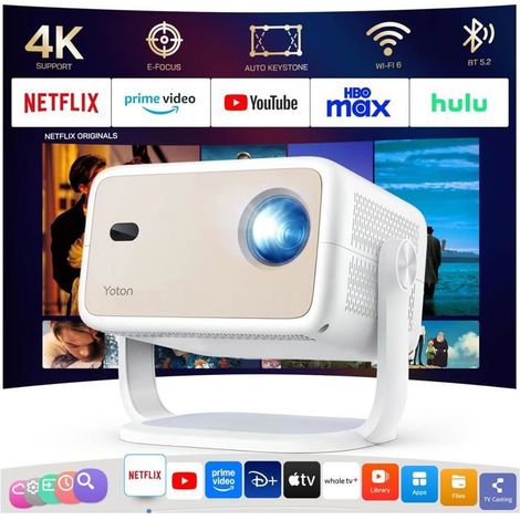 Vidéoprojecteur - ETHNICS ORIGINS - YOTON Y7 - Full HD 1080p - Netflix certifié - WiFi6 & Bluetooth